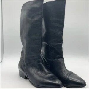 Connie Rider Black Leather Boots Size 7.5